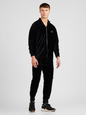 HUGO Sweat jacket 'Damtor' in Black