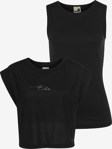 OCEAN SPORTSWEAR Performance Shirt in Black: front