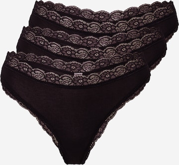 Lindex Thong in Black: front