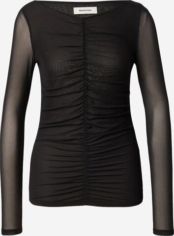 modström - Camiseta 'Gwen' en negro: frente