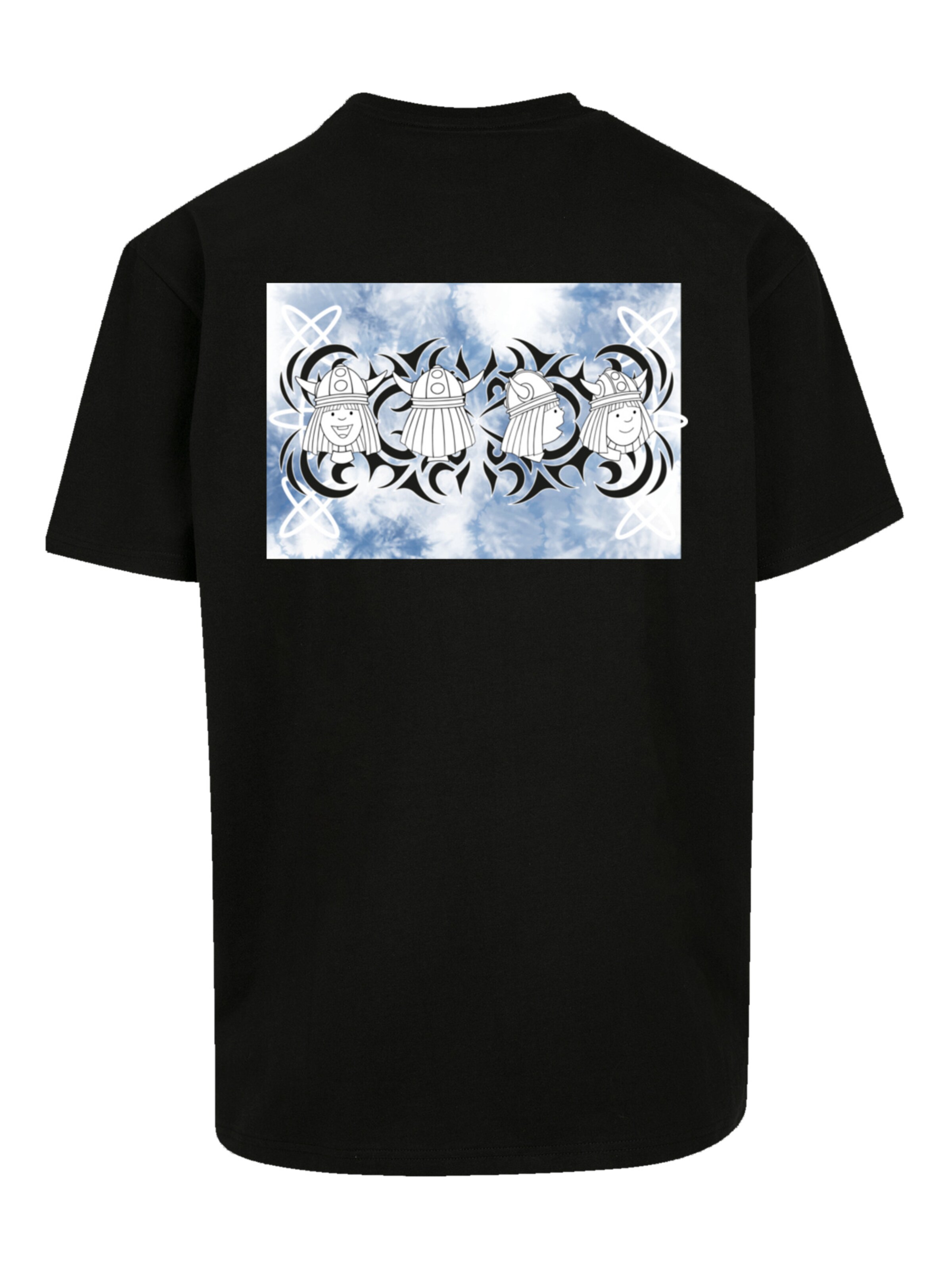 F4NT4STIC Shirt 'Wickie und die starken Männer Turn Your Head' in Black