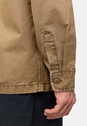 Coupe regular Chemise 'Pilou' INDICODE JEANS en marron