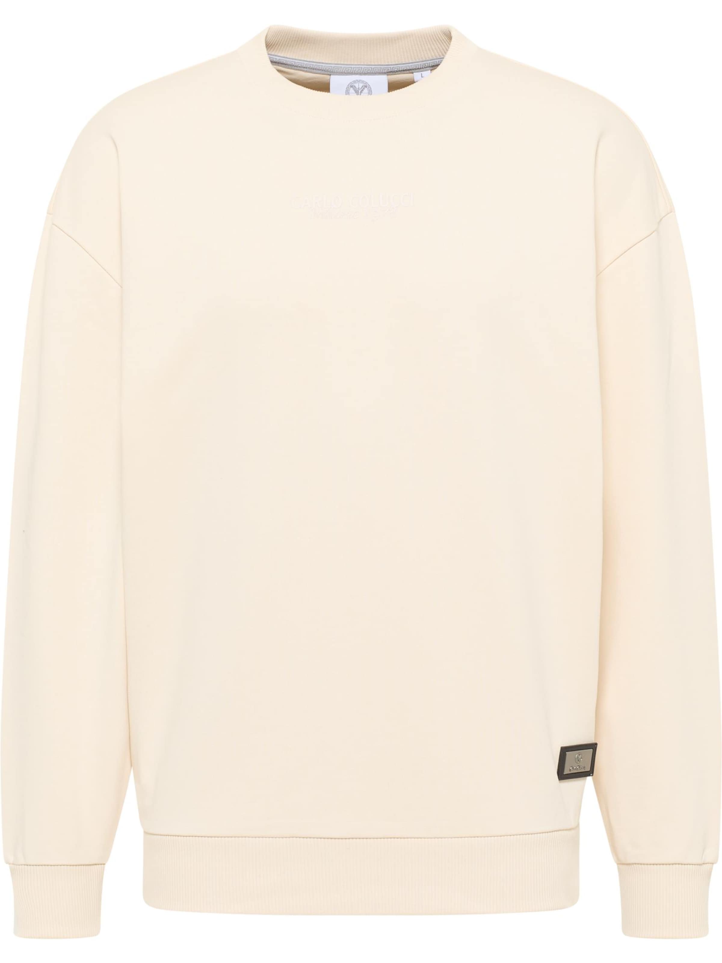 Carlo Colucci Sweatshirt 'D'ottavio' in Beige: Vorderseite