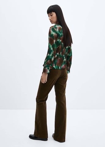 MANGO Blouse 'NOGAL' in Green