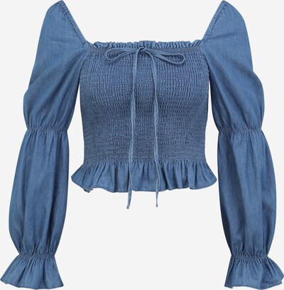Pieces Petite Blouse 'TAYLA' in Blue denim, Item view