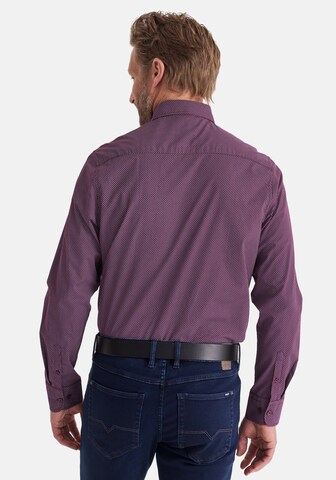 Stooker Men Regular fit Button Up Shirt 'HUGH' in Purple