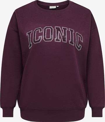 ONLY CarmakomaSweater majica 'CARRIRI' - crvena boja: prednji dio