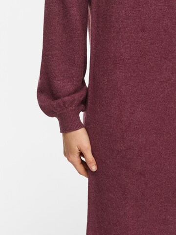 VILA Knitted dress 'VIRIL' in Red