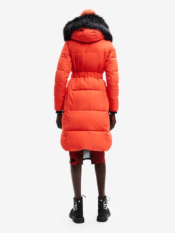 Desigual Zimní kabát 'Noruega' – oranžová