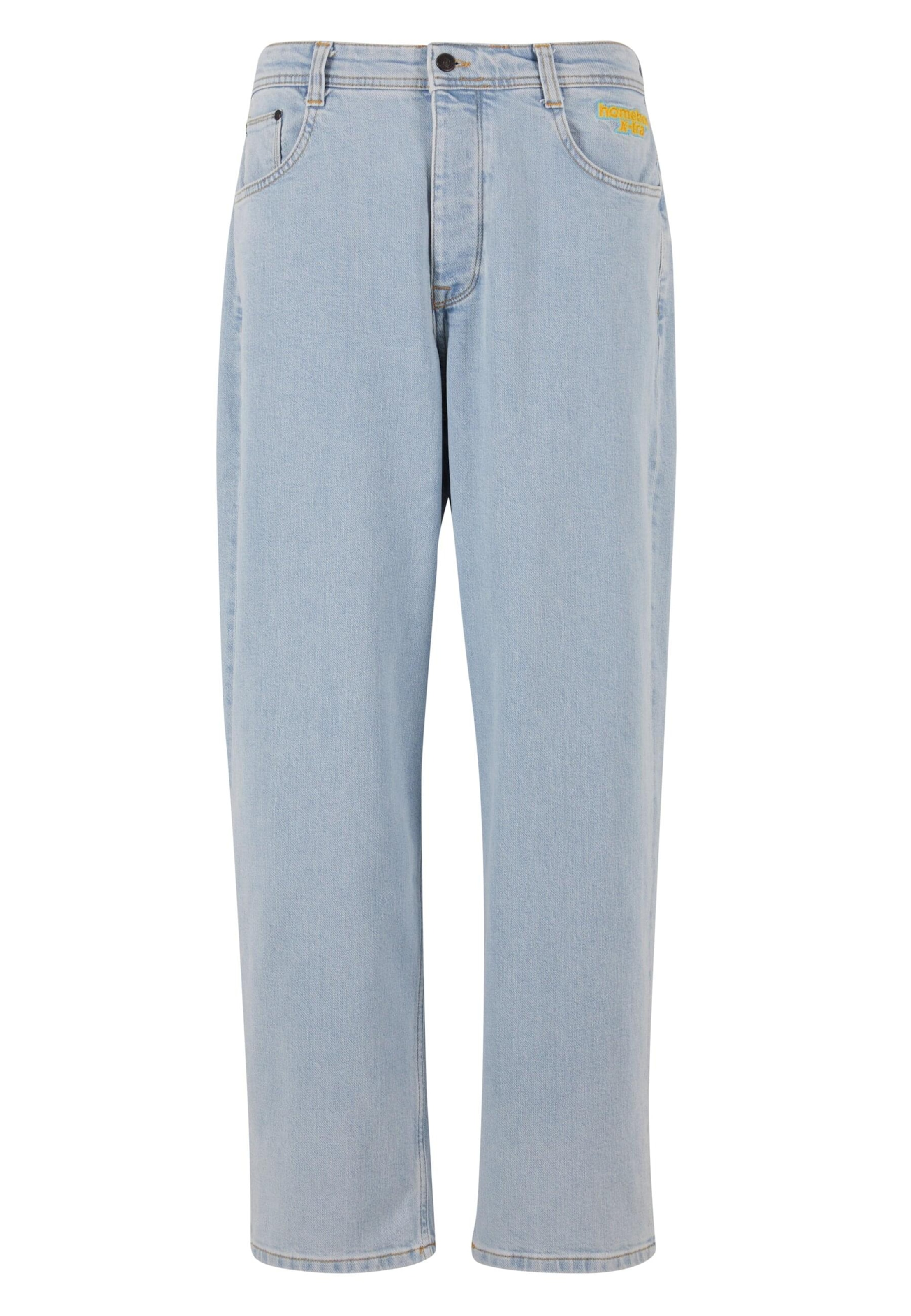 HOMEBOY Wide leg Jeans 'X-Tra Monster Gothic' i blå: framsida