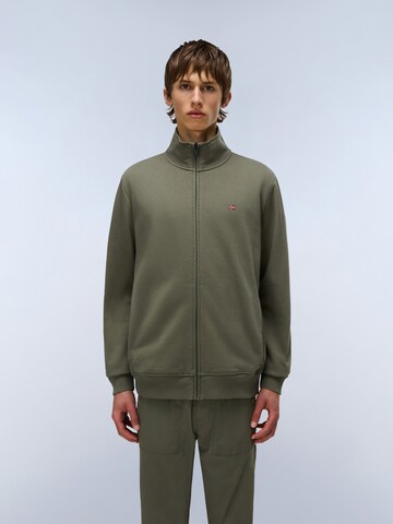NAPAPIJRI - Sudadera con cremallera 'Balis' en verde: frente
