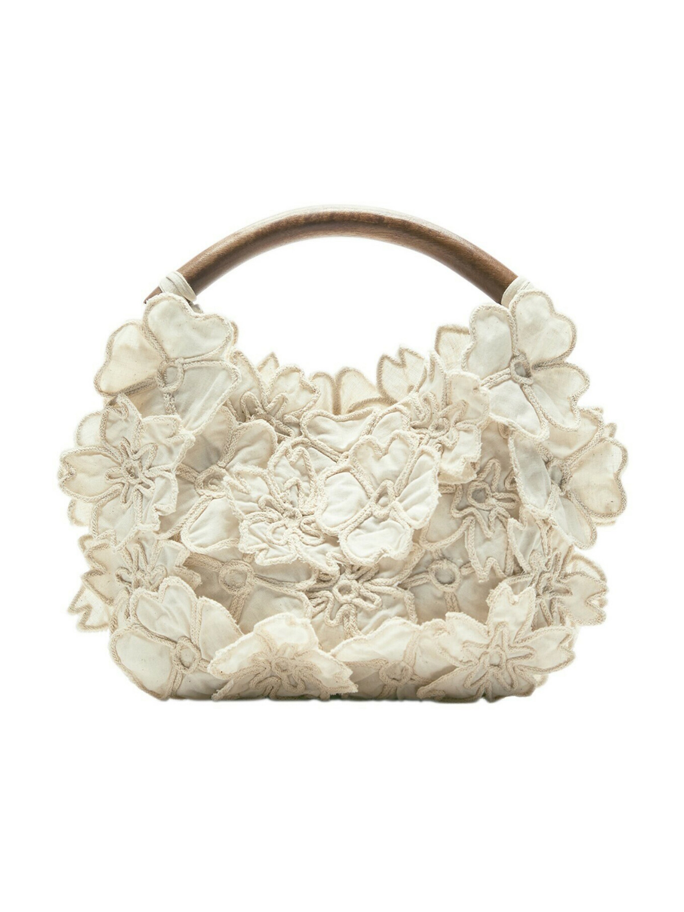 Borsa a mano in One Size Pull&Bear di colore beige chiaro, Visualizzazione prodotti
