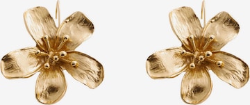 Boucles d'oreilles 'ALMA' MANGO en or : devant