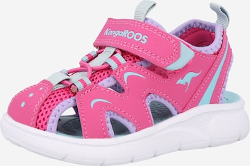 KangaROOS Sandals & Slippers 'Es Luca' in Pink: front