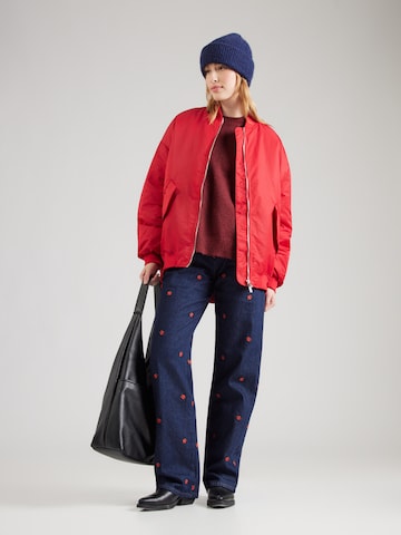miss goodlife Φθινοπωρινό και ανοιξιάτικο μπουφάν σε κόκκινο