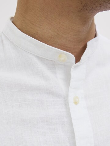 Slim fit Camicia 'JJESummer Band' di JACK & JONES in bianco