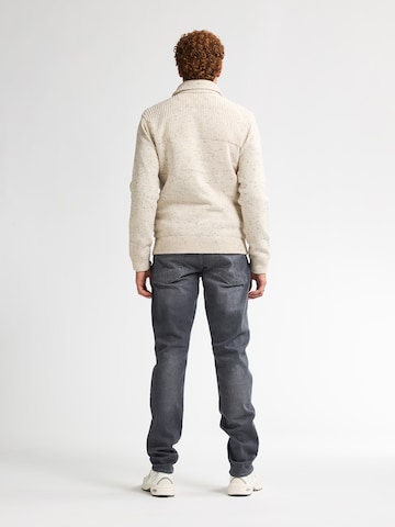 Petrol Industries Knit Cardigan in Beige