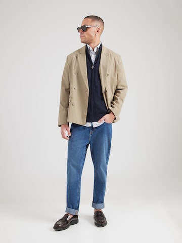 Lyle & Scott Strickjacke in Blau