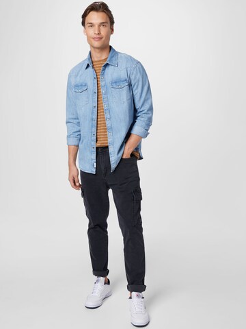 American Eagle Regular fit Overhemd in Blauw