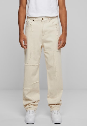 Loosefit Jeans di Karl Kani in beige: frontale