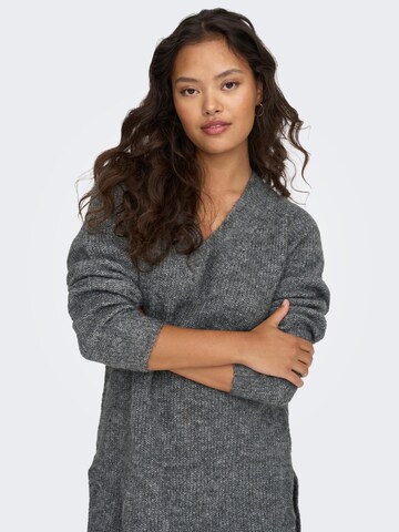 JDY Pullover 'Ingeborg Ada' in Grau