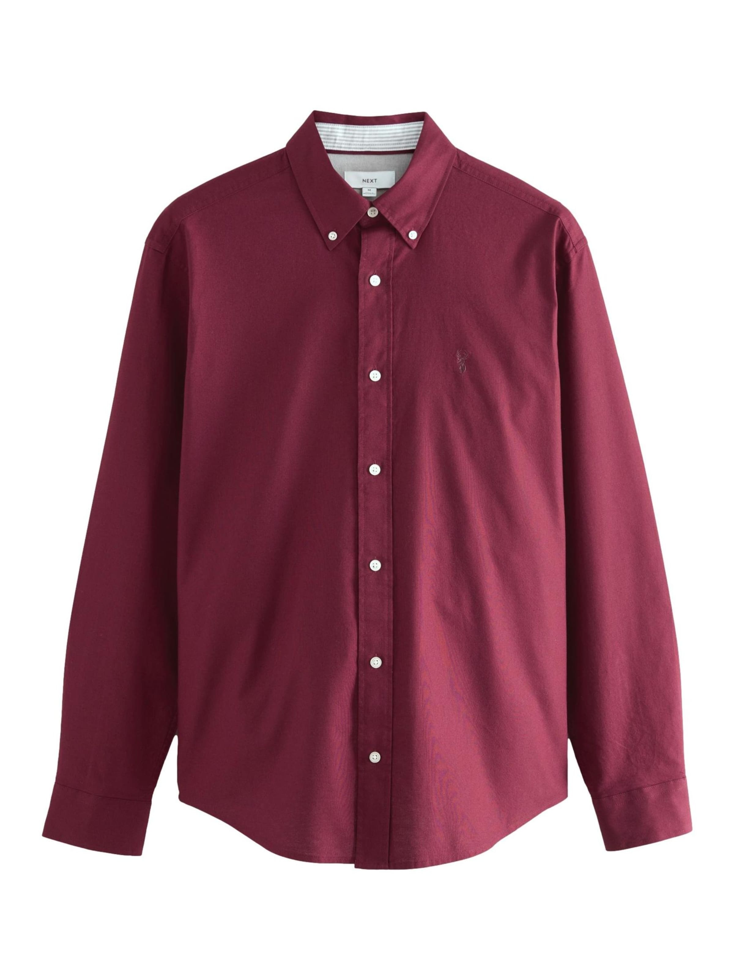 Next Regular fit Button Up Shirt in Red: front
