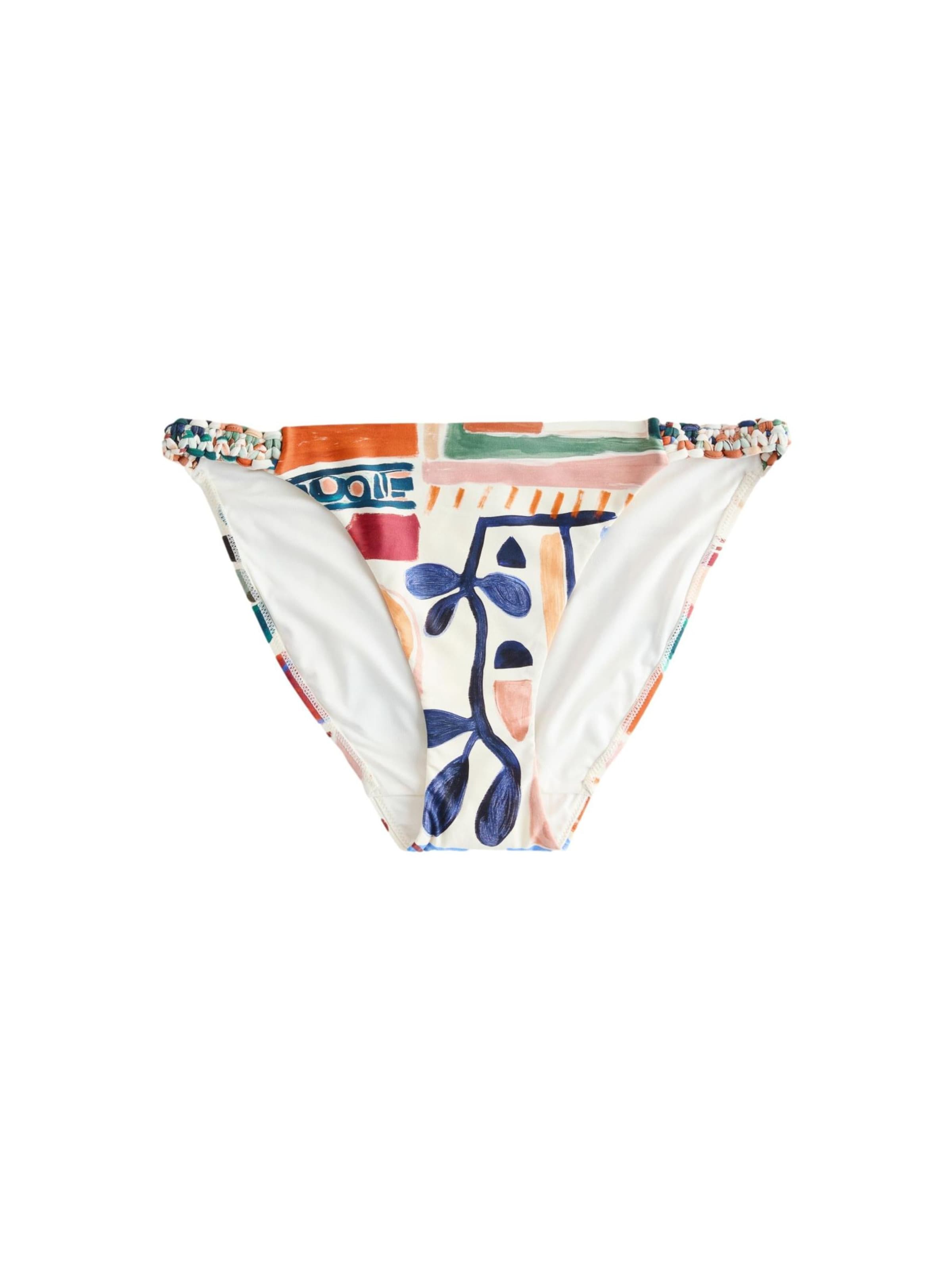 Next Bas de bikini en nude / bleu foncé / orange foncé / blanc cassé, Vue avec produit