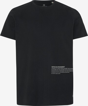 Detto Fatto Shirt ' mit Statement-Schriftzug ' in Black: front