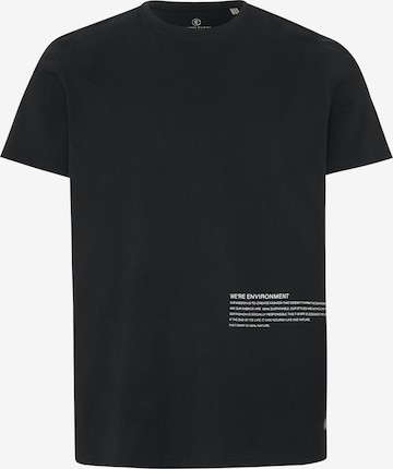 Detto Fatto Shirt ' mit Statement-Schriftzug ' in Black: front