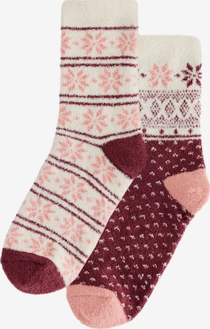Next Socks in Pink: front