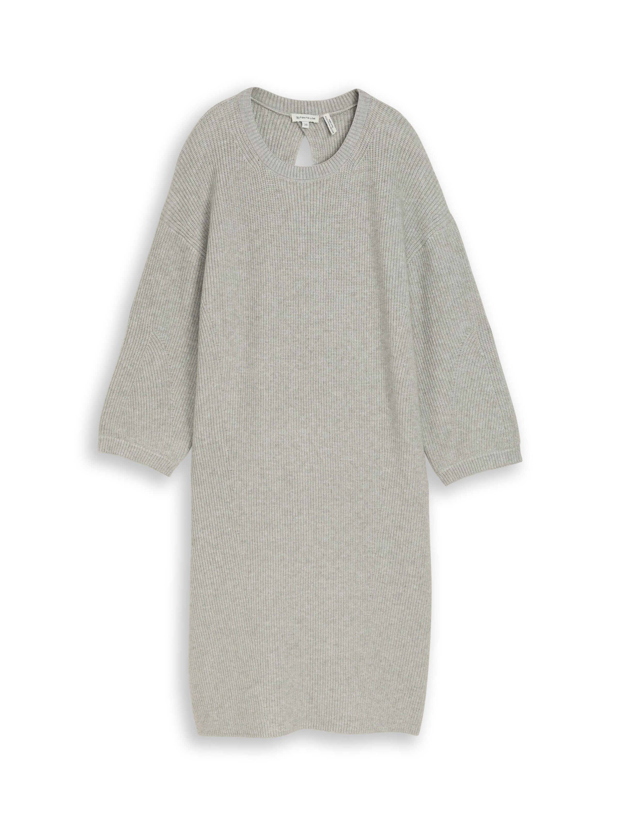 TOM TAILOR Knitted dress in Grey: front