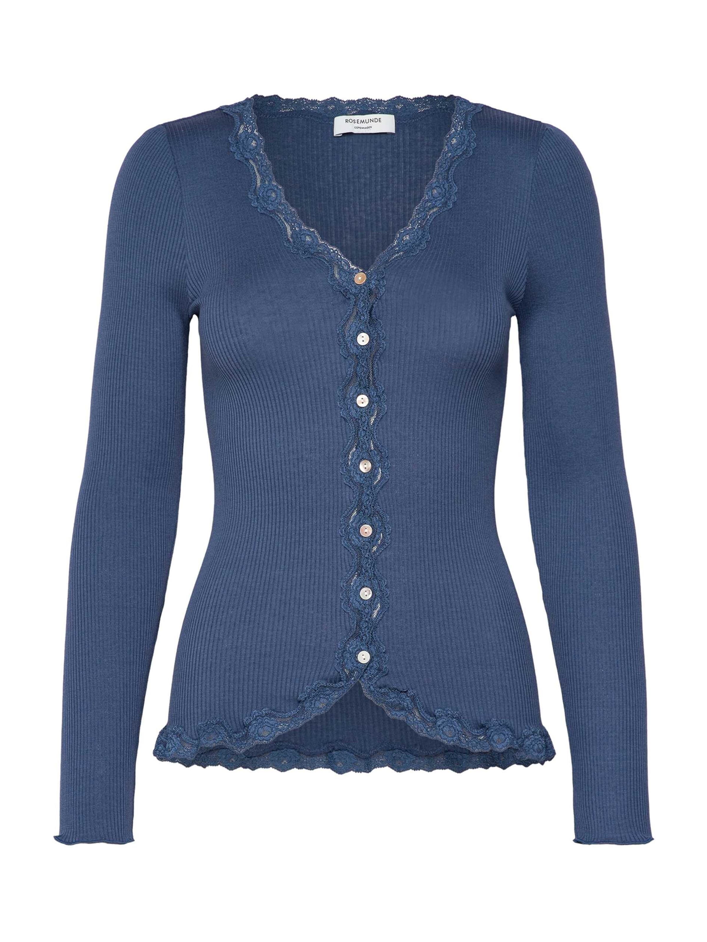 rosemunde Knit Cardigan in Blue: front