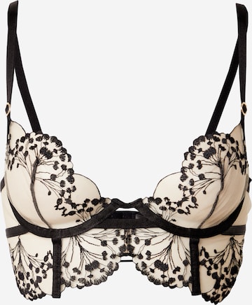 Bluebella T-Shirt Rintaliivi 'Marisa' värissä musta: etupuoli