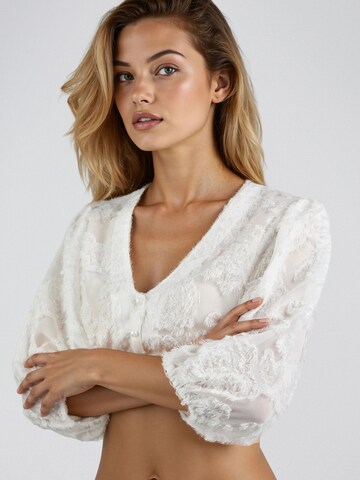 Blouse folklorique 'Hauke' SPIETH & WENSKY en blanc