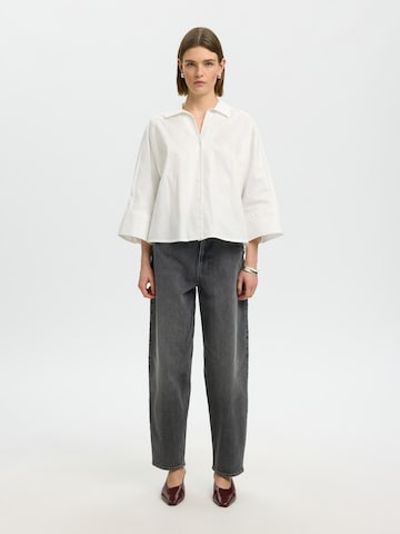 SELECTED - Blusa en blanco