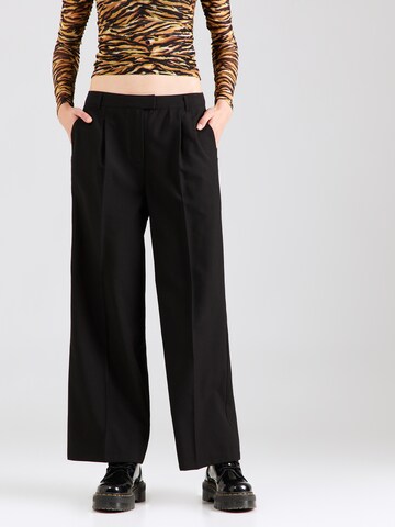 Wide Leg Pantalon à plis BRAVE SOUL en noir : devant