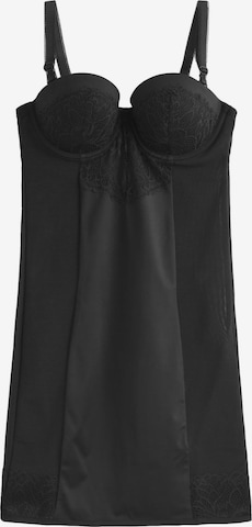 Abito a corsetto di Next in nero: frontale