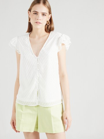 VILA Blouse 'VIMICHELLE' in Wit: voorkant