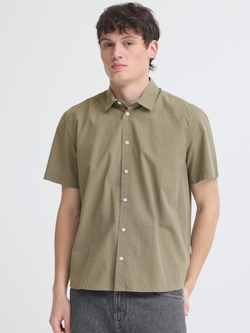 BLEND Comfort fit Button Up Shirt ' BHAvan ' in Green: front