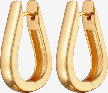 Cercei 'Oval' de la ELLI pe auriu: față