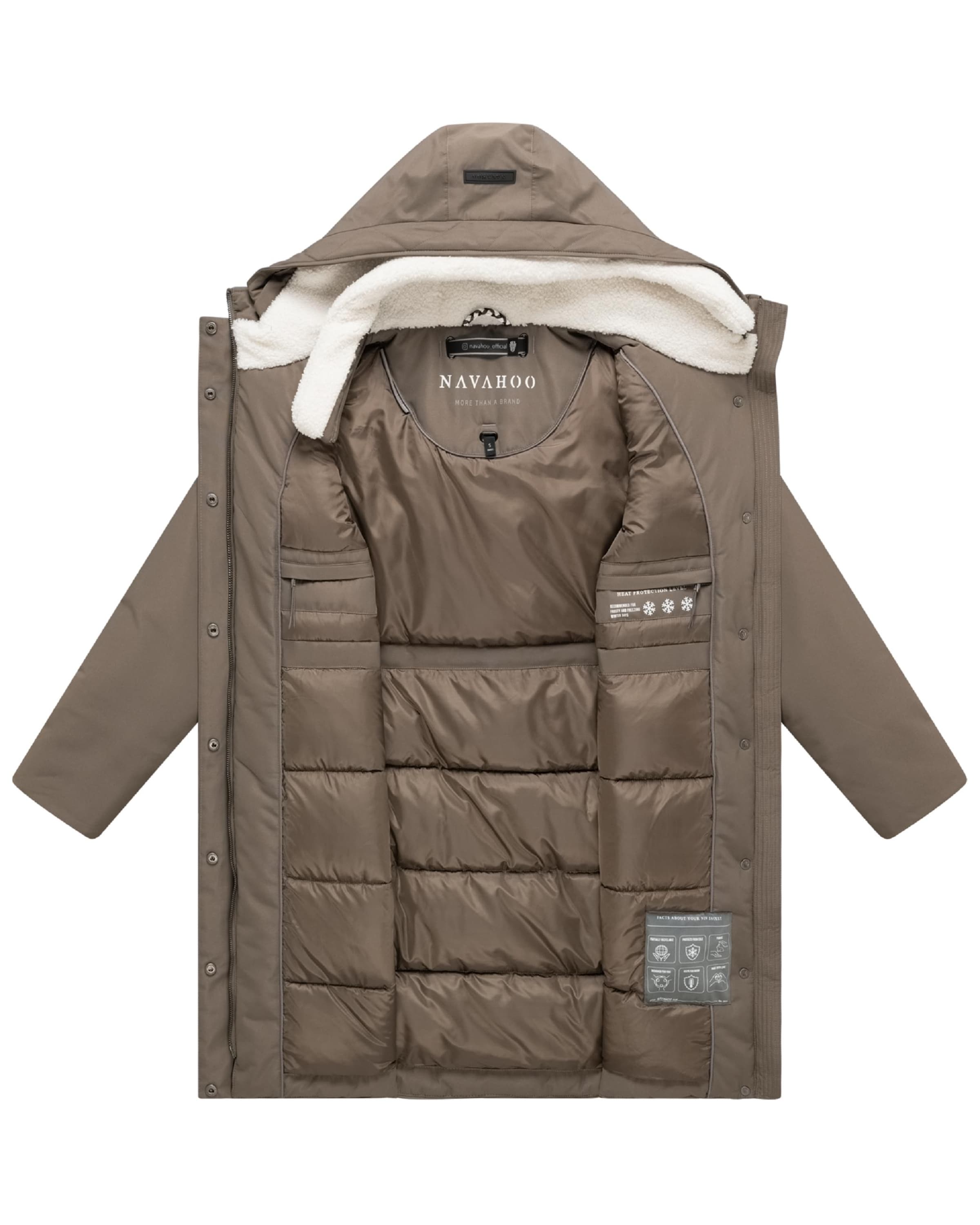 Cappotto invernale 'Bibber-Beauty 14' di NAVAHOO in marrone