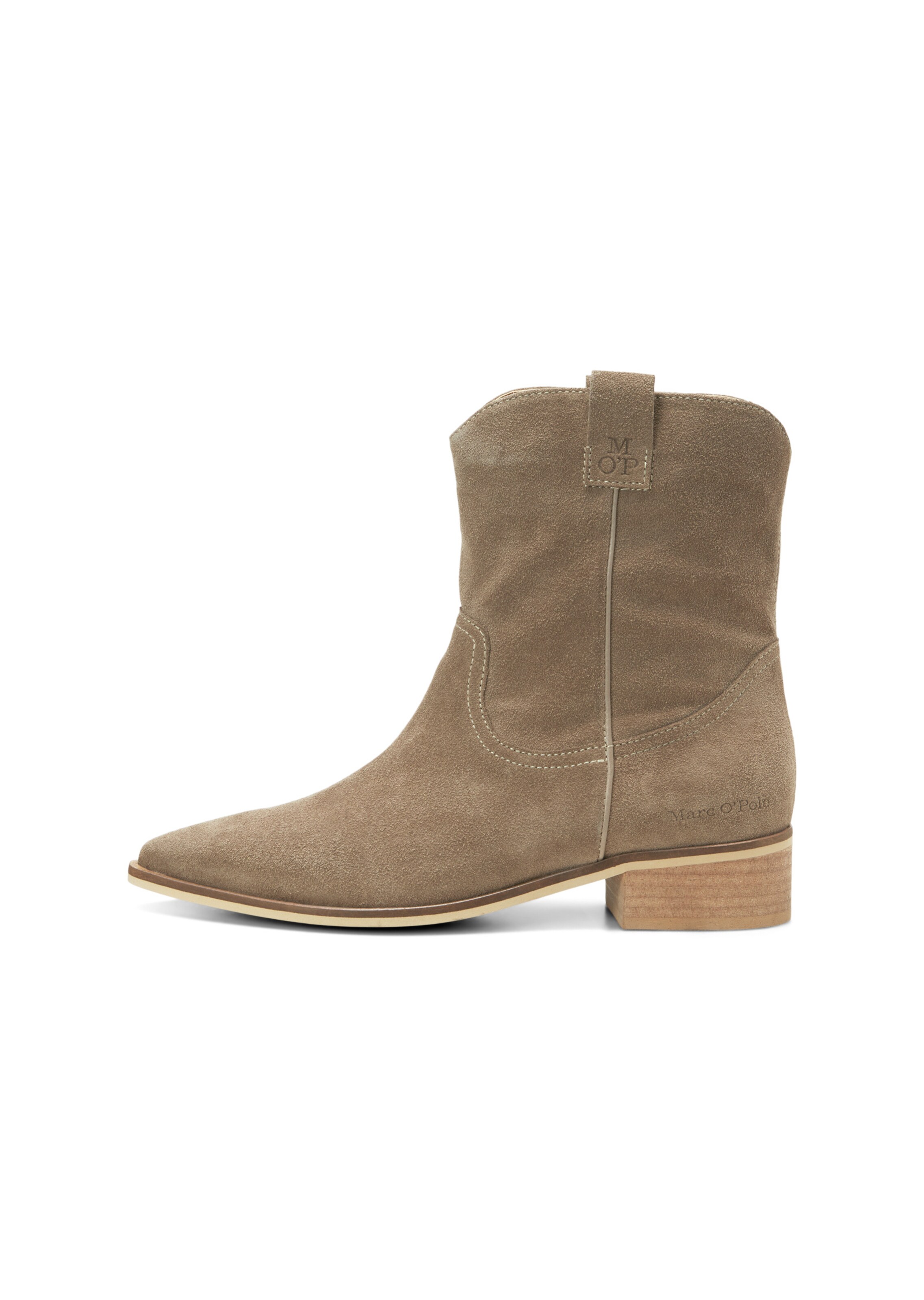 Bottes de cowboy Marc O'Polo en beige : devant