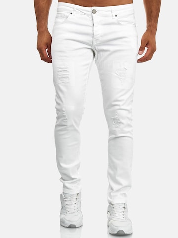 Tazzio Slimfit Jeans '16525' in Weiß: Vorderseite