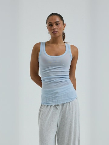 Seamless Basic Top ' Cotton ' in Blau: Vorderseite