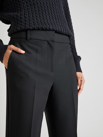 TOMMY HILFIGER Regular Trousers with creases in Black