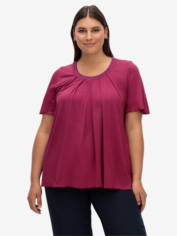 SHEEGO T-shirt i lila: framsida