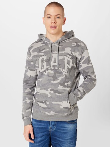 GAP Sweatshirt 'HERITAGE' in Grau: predná strana