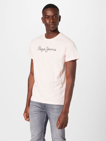Pepe Jeans Tričko 'EGGO' – pink: přední strana