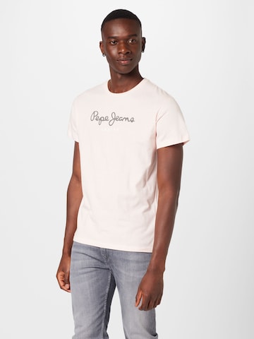Pepe Jeans - Camisa 'EGGO' em rosa: frente