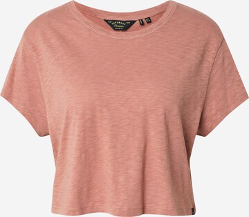 Superdry - Camiseta en rosa: frente